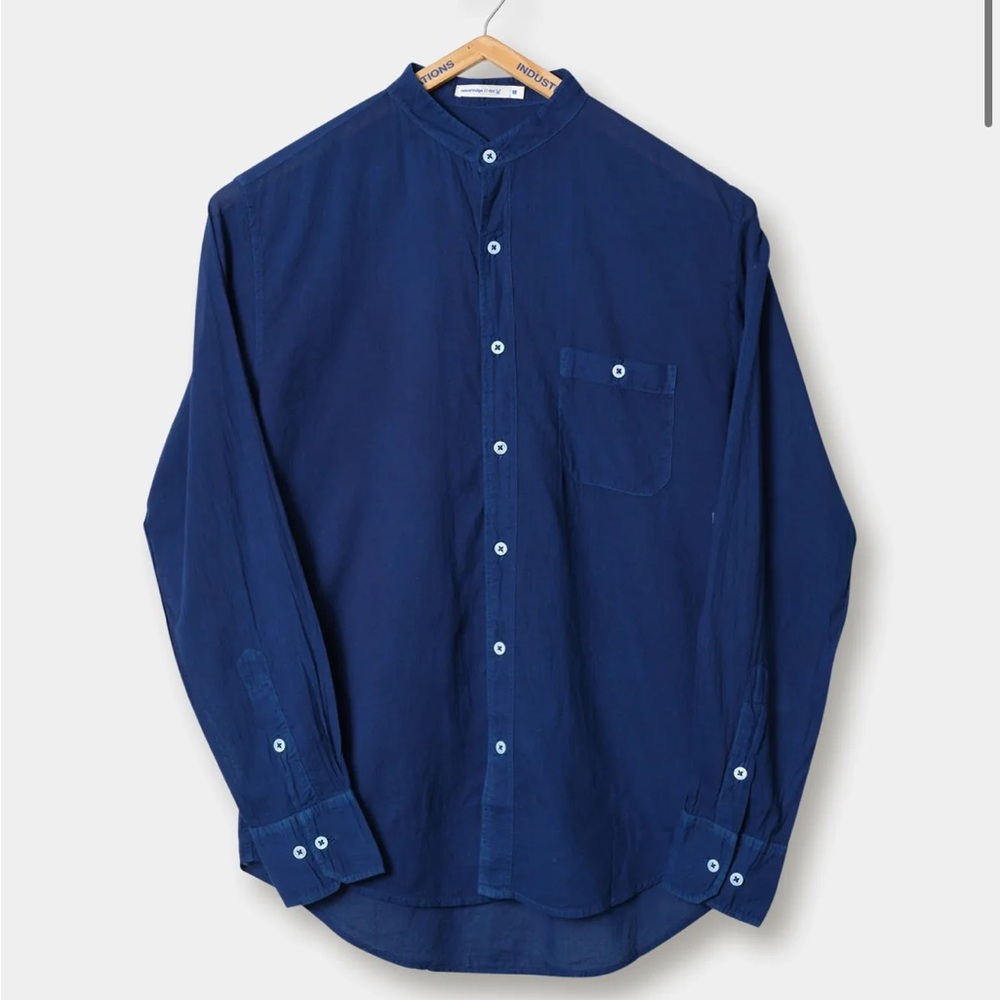 Industry of All Nations Band Collar Madras Shirt